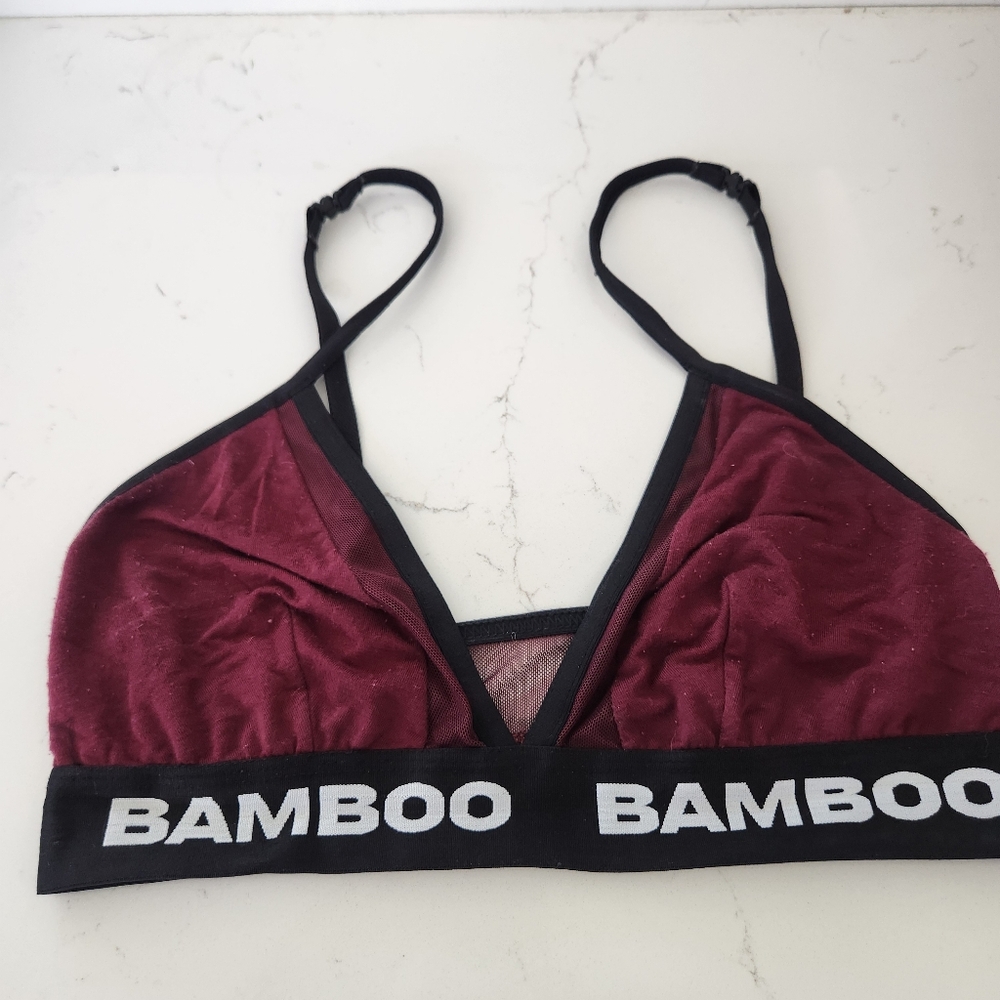 Bamboo Women's Burgundy Bralette